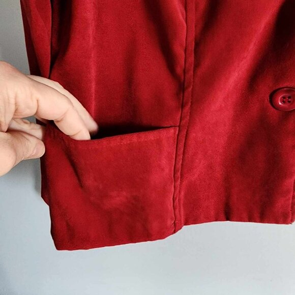 Ellen Figg Deep Red Blazer - Picture 3 of 7